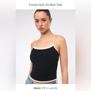 Crochet-Style Tie-Back Tank